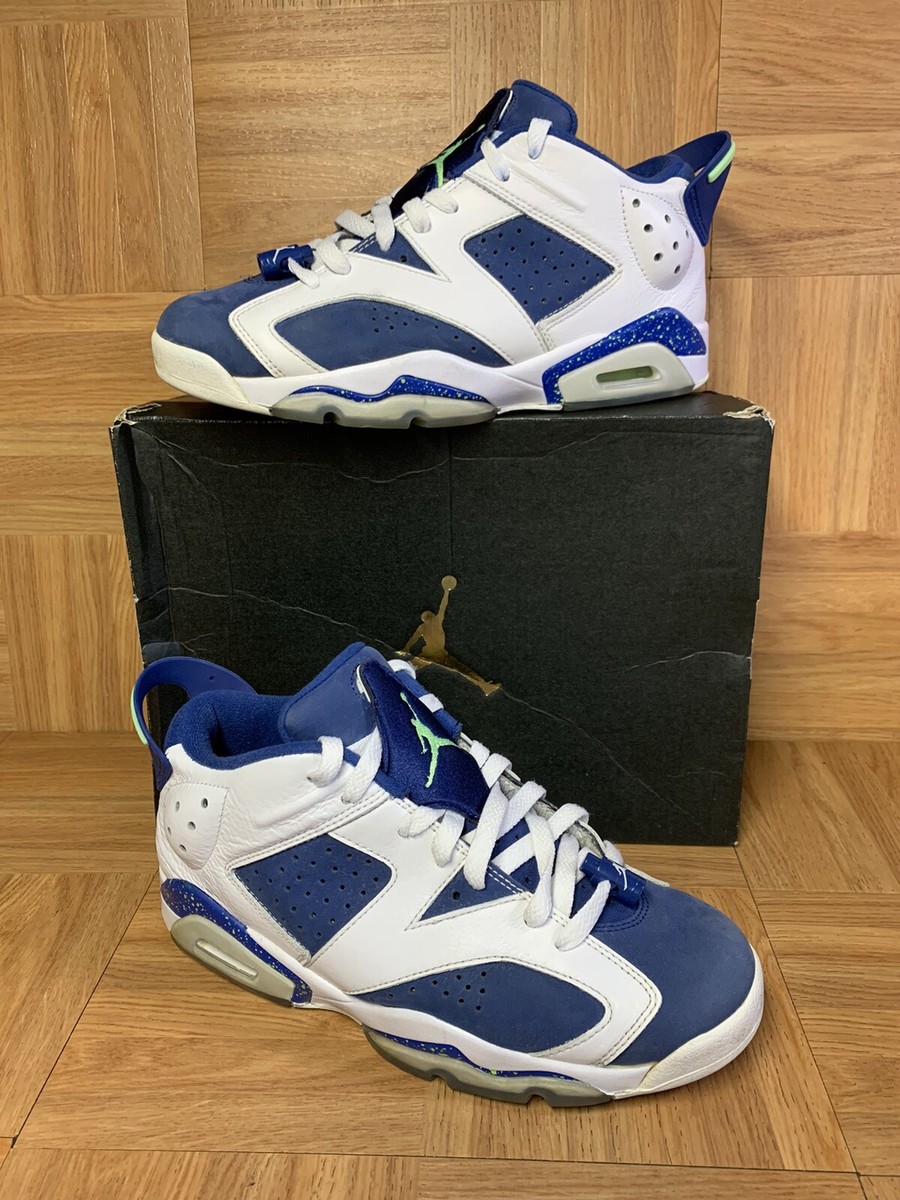 RARE🔥 Nike Air Jordan 6 VI Low Ghost Green Seattle Seahawks