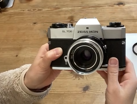 SLR Zeiss Ikon SL706 35mm Film Camera w/ Carl Zeiss Tessar 2.8/50