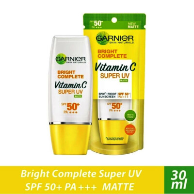 GARNIER Bright Complete Vitamin C Super UV Matte Sunscreen 30ml