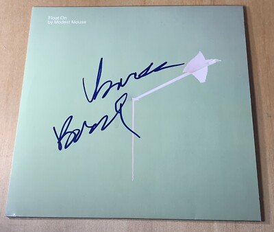Modest Mouse signed 7 inch vinyl record Float On Isaac Brock proof