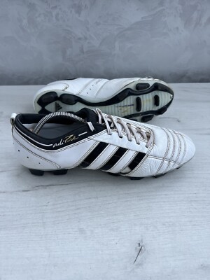 Adidas Adipure FG Leather White Football Cleats Boots US11 UK10 1