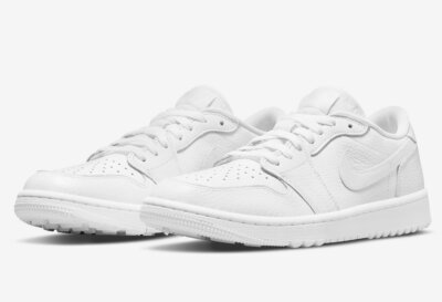 Nike Air Jordan 1 Low G Triple White Whiteout DD9315-101 Men's