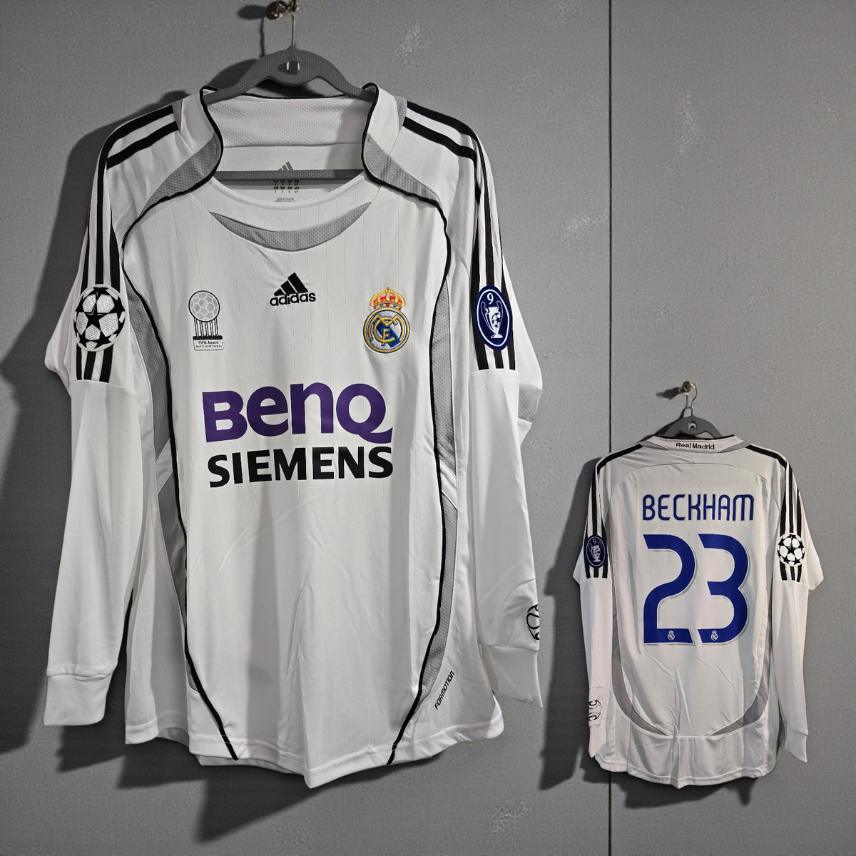 001 - R. Madrid 06/07 Home UEFA - White - Beckham #23 - Medium