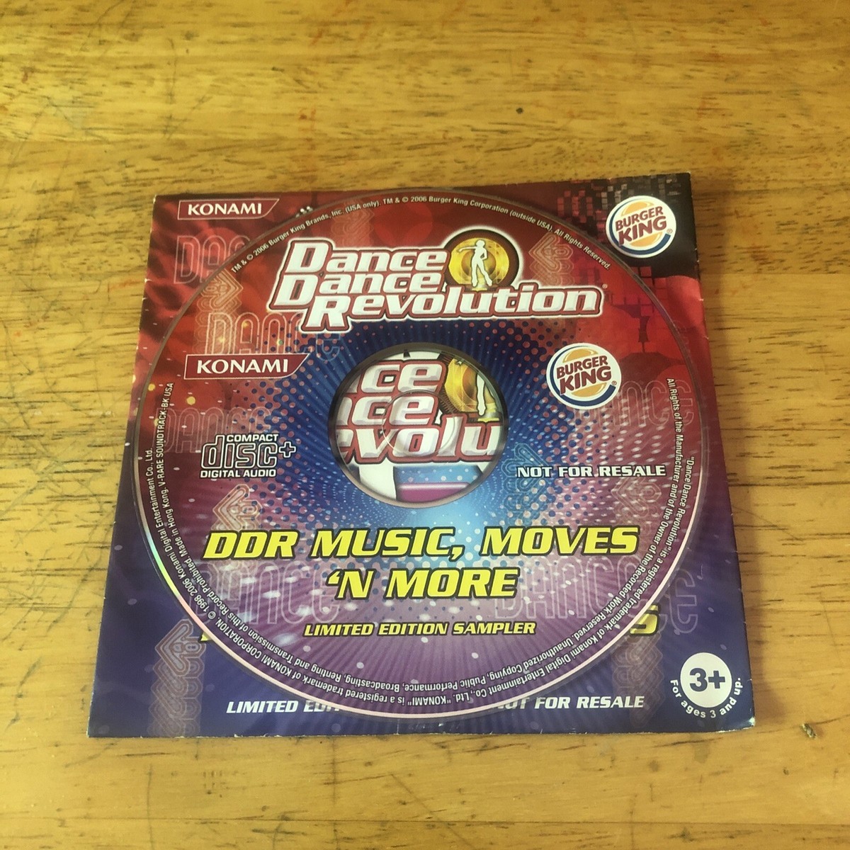 Burger King - DDR Music Moves N More - Dance Dance Revolution - LE