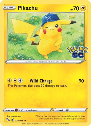 Pokemon card s10b 028/071 Pikachu Sword & Shield GO | eBay