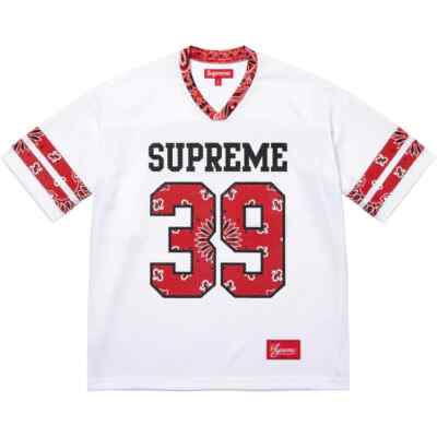 Supreme Bandana Football Jersey White | eBay