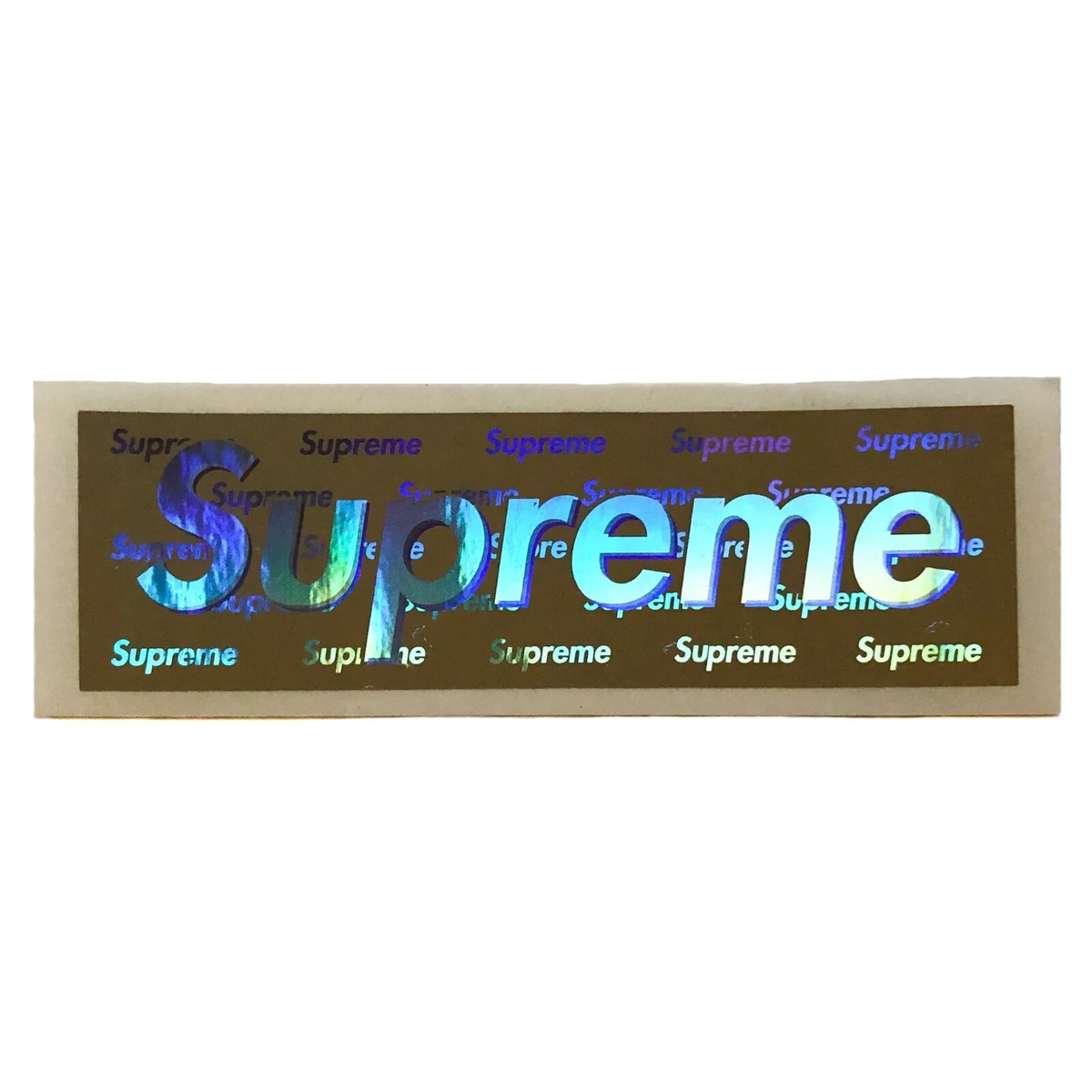 SUPREME HOLOGRAPHIC HOLOGRAM BOX LOGO STICKER SS15 | eBay