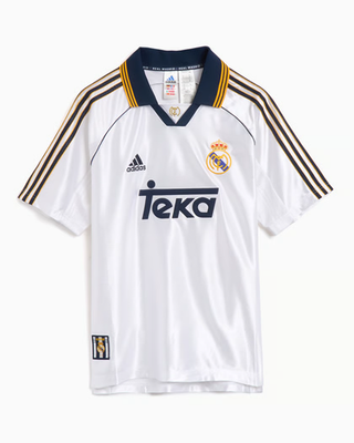 Adidas Real Madrid Jersey 99/00 Home Reissue Soccer Shirt JJ3801