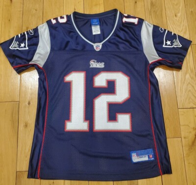 Reebok TOM BRADY Blue NEW ENGLAND PATRIOTS NFL Womens Replica