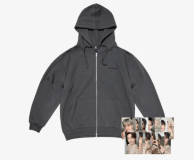 SEVENTEEN RIGHT HERE Zip-Up Hoodie Photo Trading Card Set WORLD