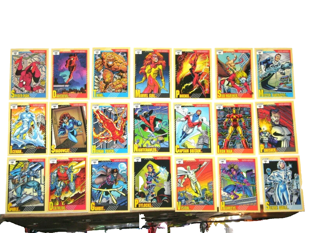 1991 Marvel Universe Series 2 Trading Card COMPLETE BASE SET #1