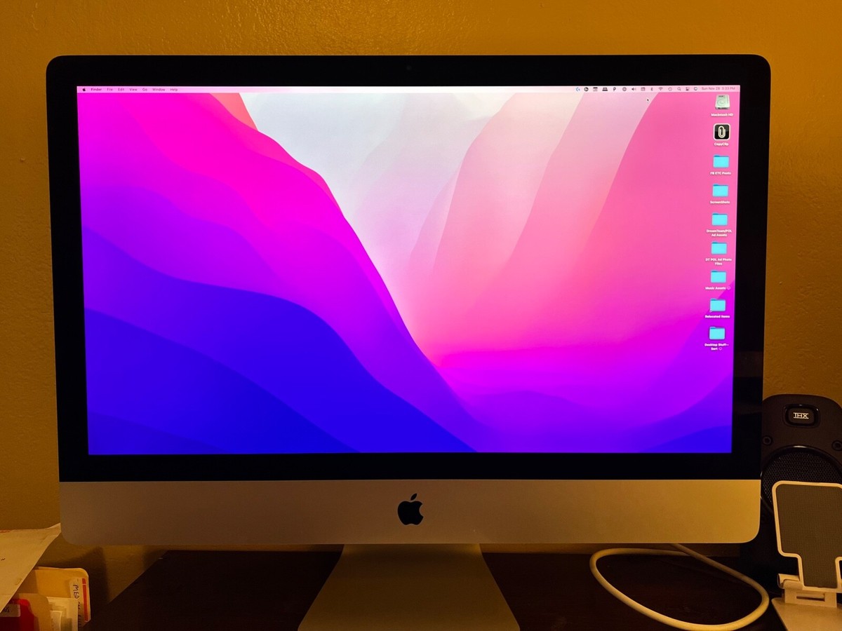 Apple iMac 27 5k retina core i5 3.7 GHz, 40GB RAM, Pro Radeon | eBay