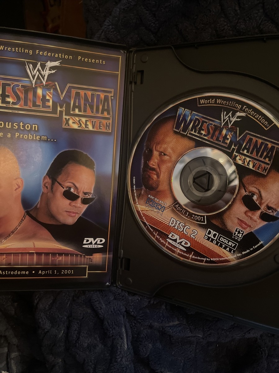 WWF WrestleMania X-Seven DVD 17 X-7 WWE Wrestling 2001 ECW WCW The