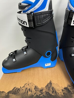 $725 Salomon X Max 120 Race Ski Boots NIB Mens 26/26.5 Blue Black