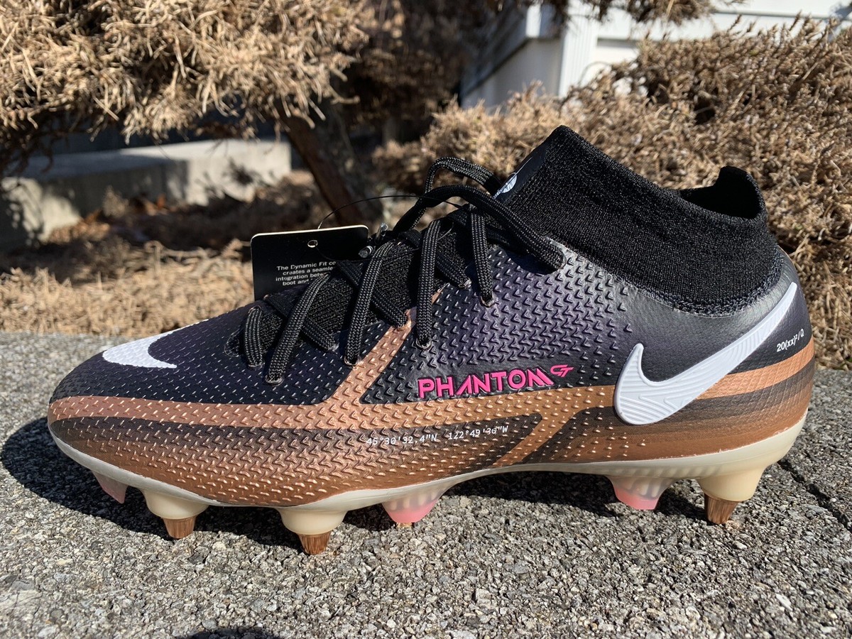 Nike Phantom GT2 Elite SG-Pro AC Copper Black Soccer Cleats Sz 6.5