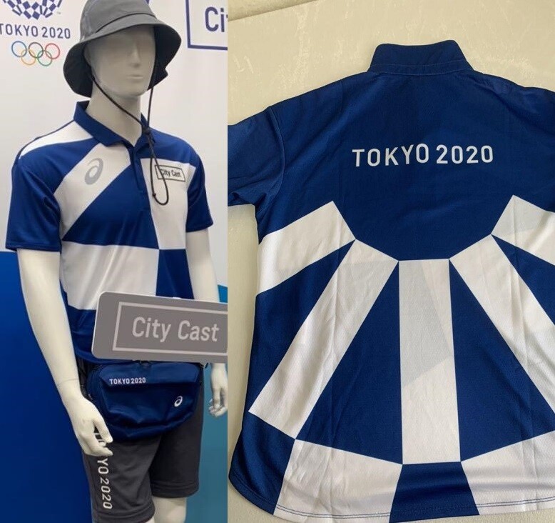 Tokyo Olympics 2020 Asics Volunteer Staff Uniform Shirt size L