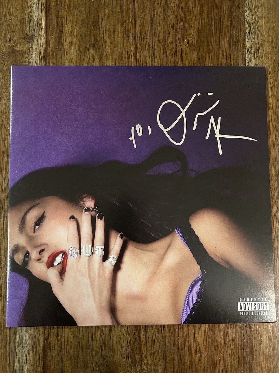 Olivia Rodrigo 'Guts' Signed Vinyl Album Beckett BSA RARE Pop Star