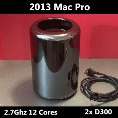 2013 Mac Pro | 2.7GHz 12-Cores | Dual AMD D300 | 64GB RAM | 1TB