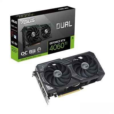 ASUS Dual GeForce RTX 4060 Ti OC Edition 8GB GDDR6 PCIe 4.0, 8GB