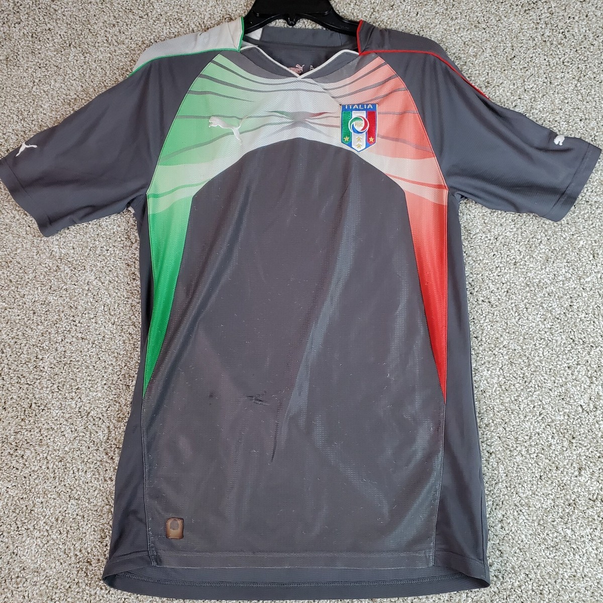 ITALY 2010 2011 GOALKEEPER SHIRT JERSEY PUMA 736976 sz S MEN #1