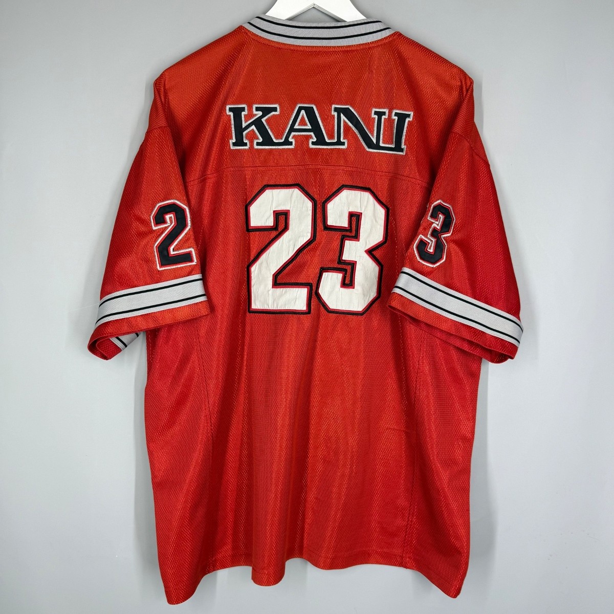 VINTAGE KARL KANI SPORT Y2K FOOTBALL SHIRT JERSEY #23 RAP HIP HOP