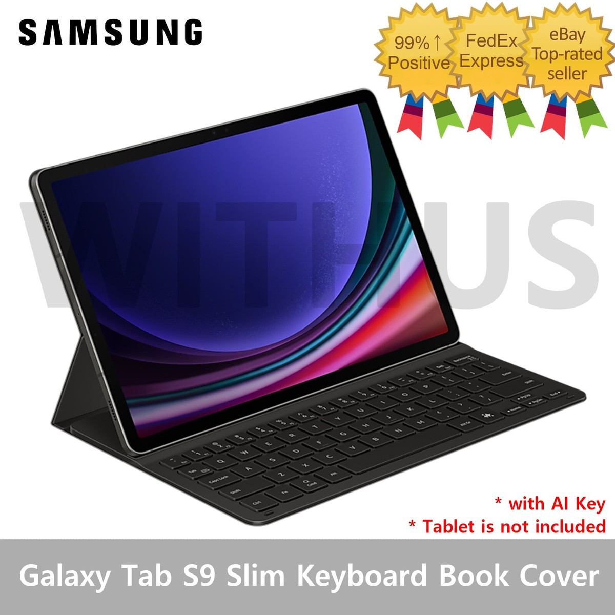 SAMSUNG Galaxy Tab S9 Slim Keyboard Book Cover with AI Key EF