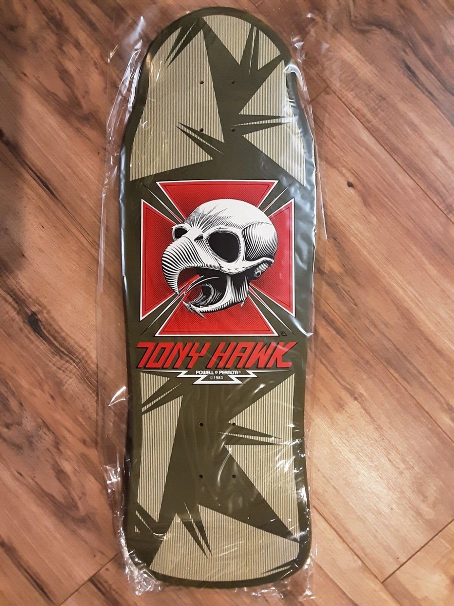 Powell Peralta Tony Hawk # /2500 reissue skateboard deck - Bones