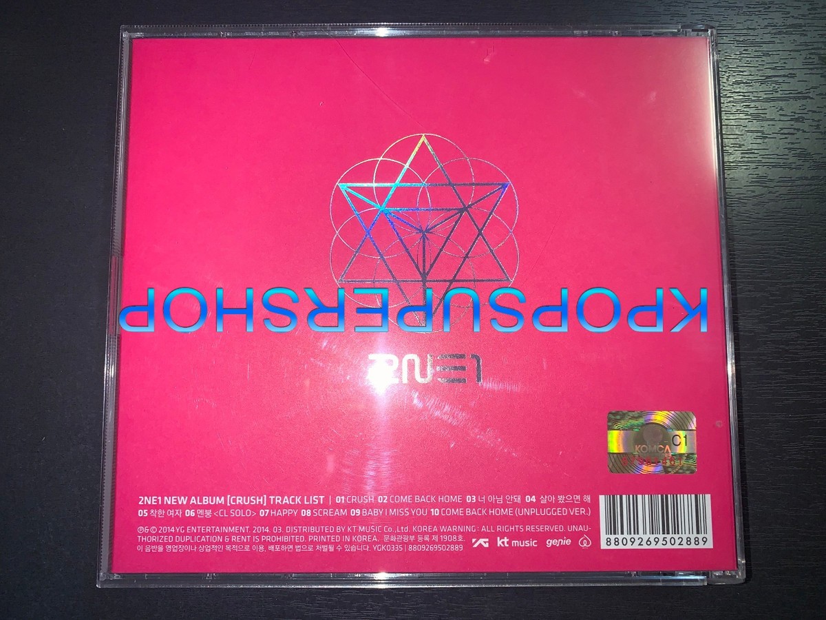 2NE1 New Album Crush CD Booklet Good OOP Rare Pink Version No