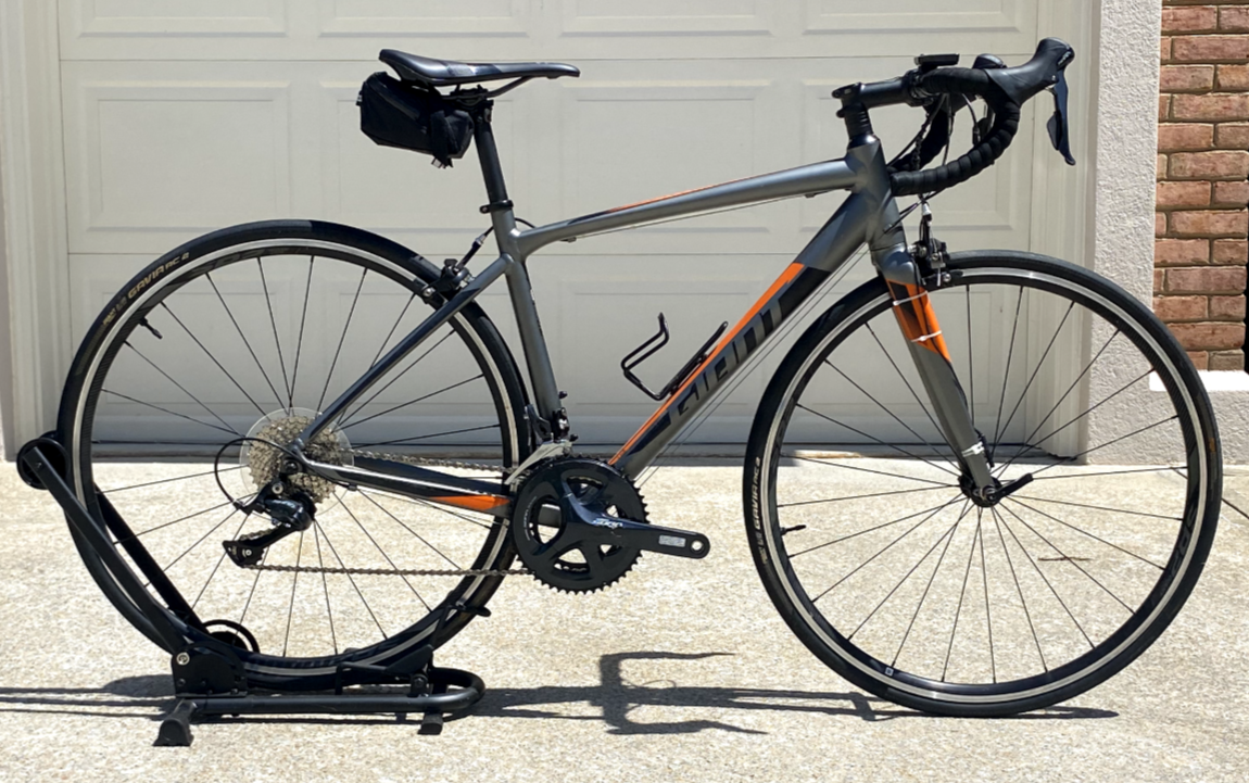 2019 Giant Contend 1 Racing Bicycle, Gray and Orange, Small | eBay