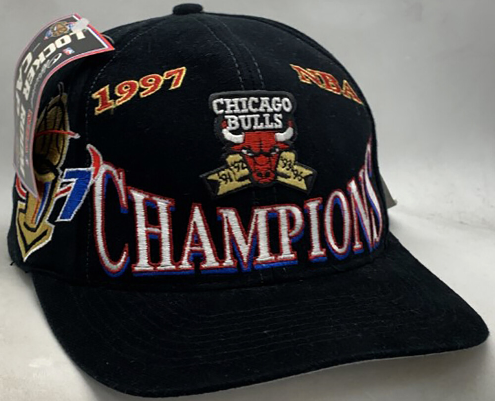 Vintage Authentic Chicago Bulls 1997 NBA Champions Locker Room Hat