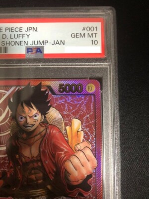 PSA 10 Lecafig Monkey D Luffy ST01 001 Gold ver Weekly Jump ONE