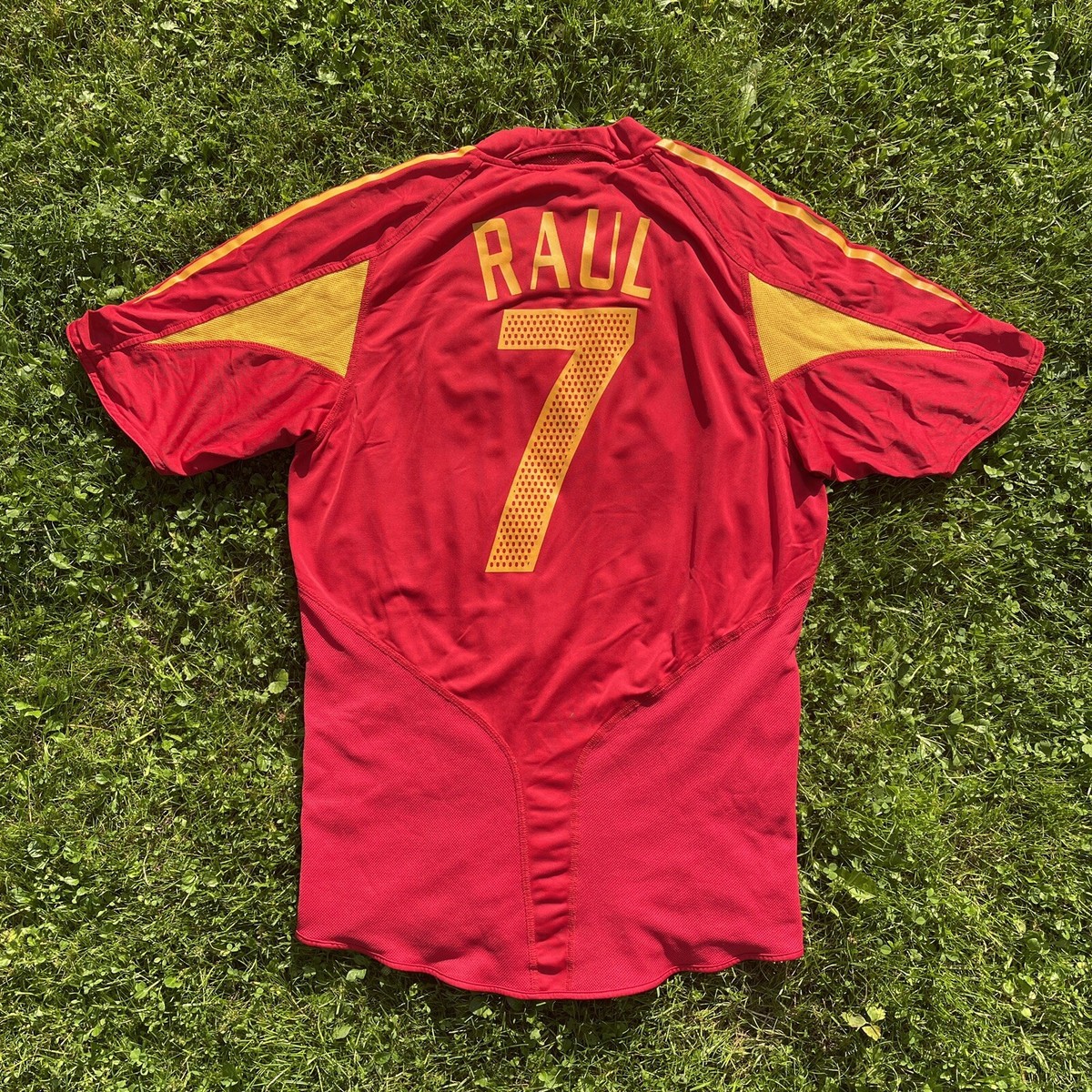 Raul #7 Spain 2004 2006 Home Football Soccer Shirt Jersey Camiseta