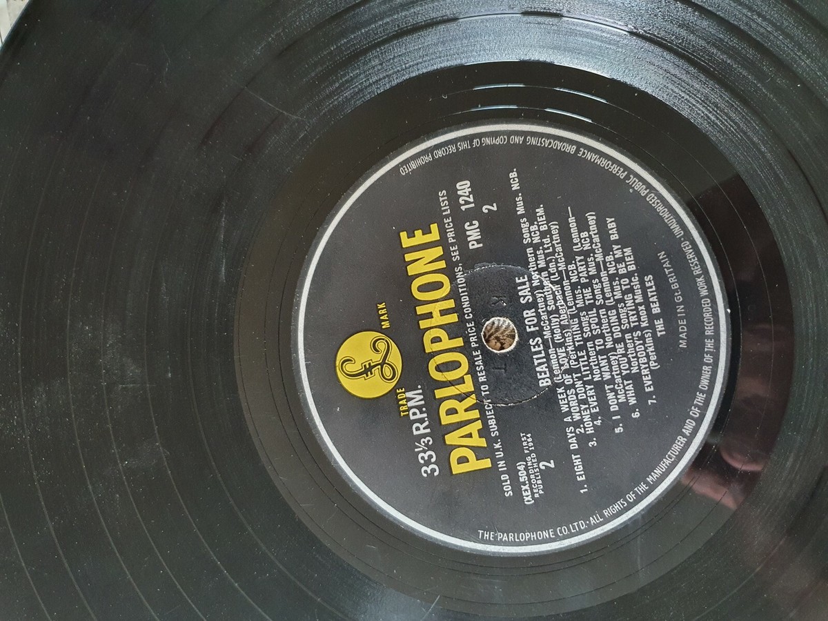 THE BEATLES - BEATLES FOR SALE UK 1964 MONO VINYL 1st pmc 1240 xex
