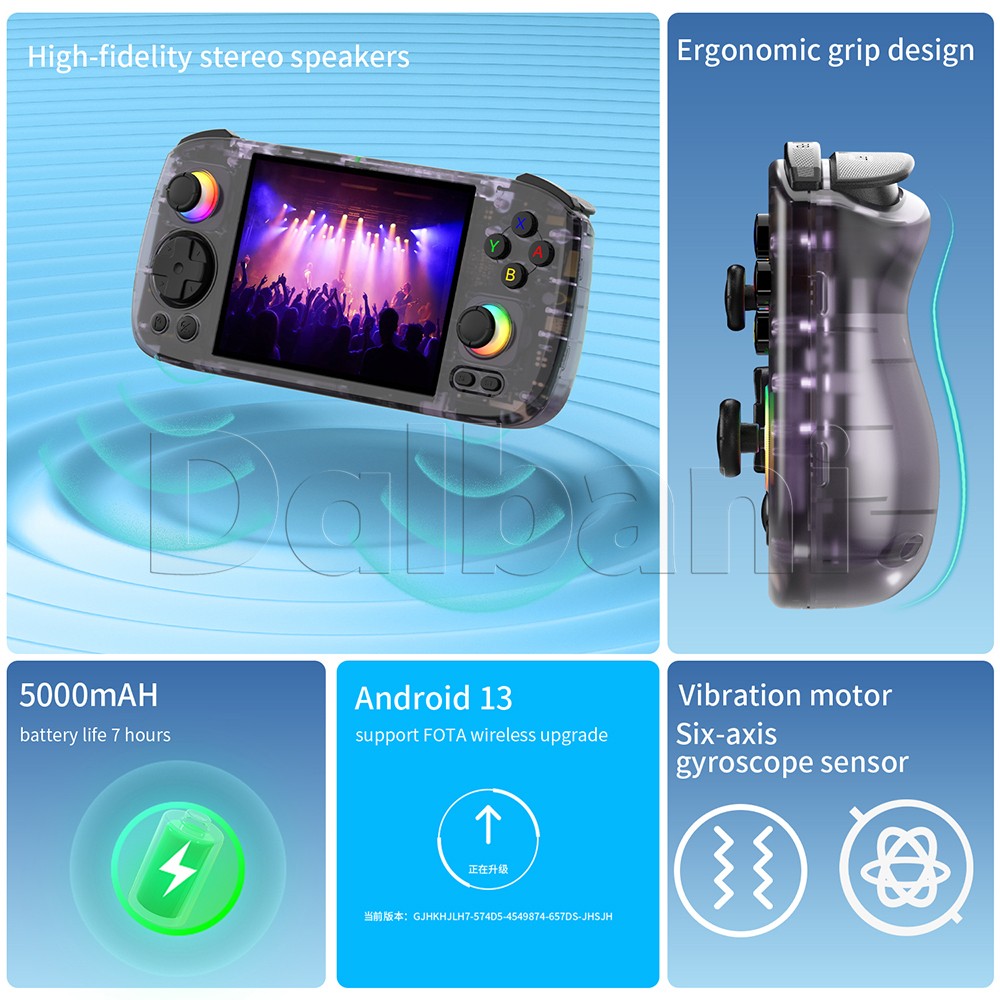 RG 406H Purple Anbernic Retro Handheld Game Console RG406H 4-inch