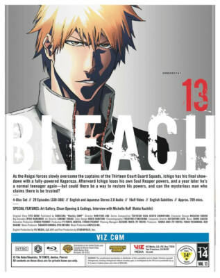 Bleach Set 13 BLURAY (Eps #338-366) | eBay