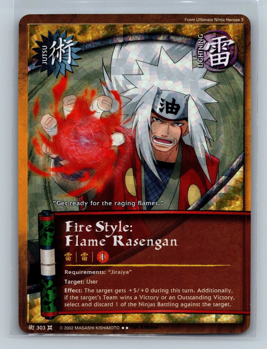 Naruto CCG - Fire Style: Flame Rasengan - SPIRAL FOIL RARE | eBay