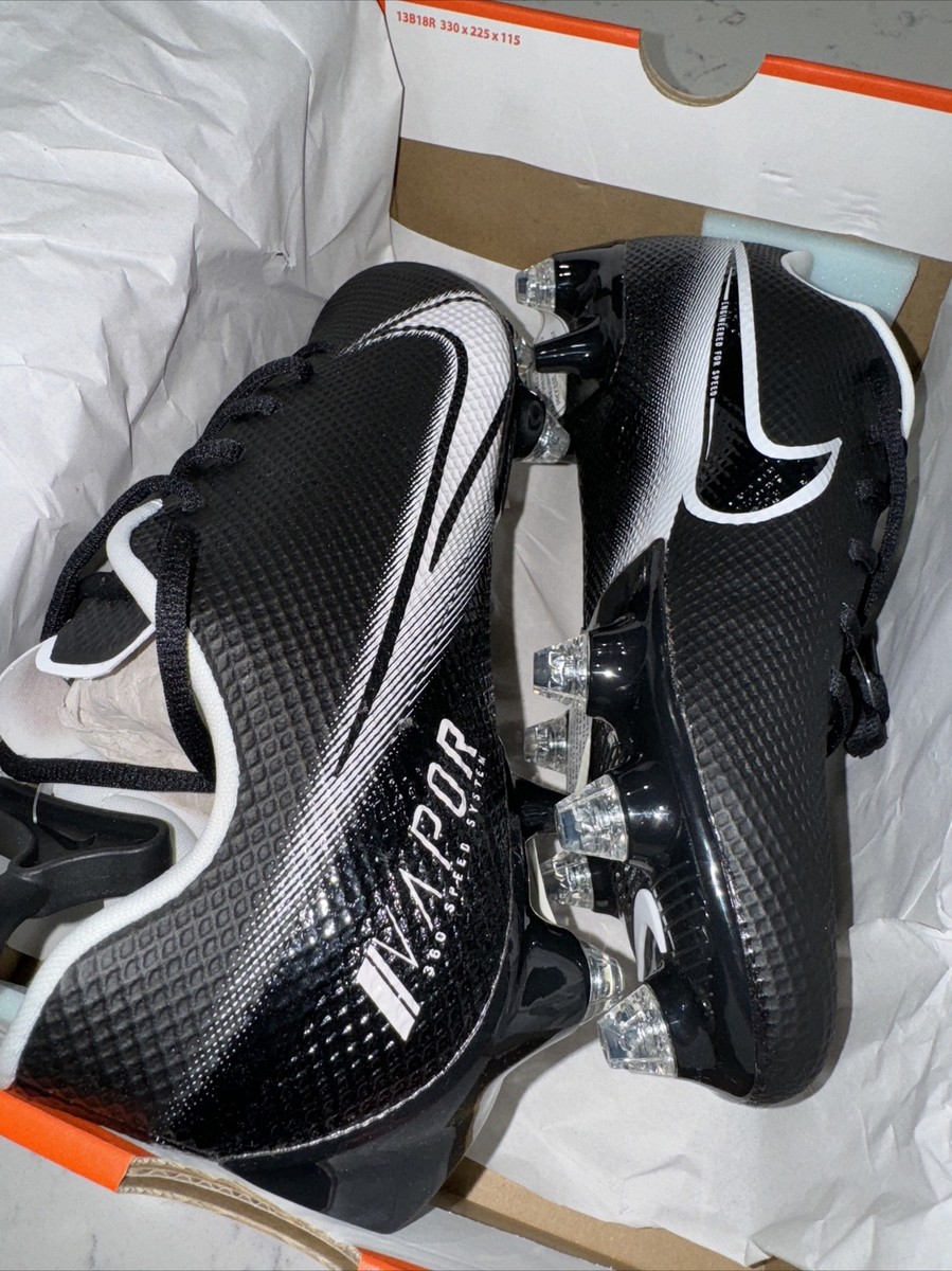 Nike Vapor Edge Speed 360 D Wide Black White Screw-In Cleats