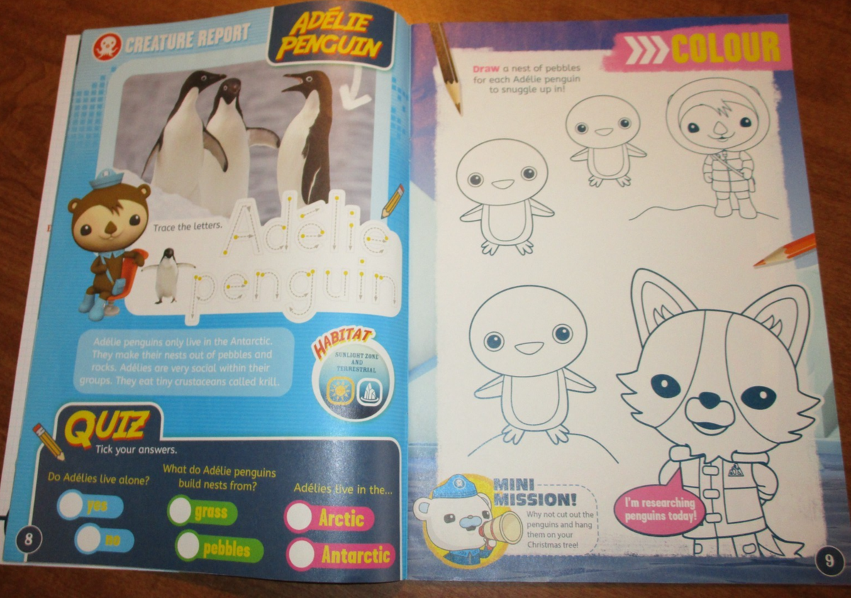 The Octonauts Explore the Great Big Ocean by Meomi + Activity Book