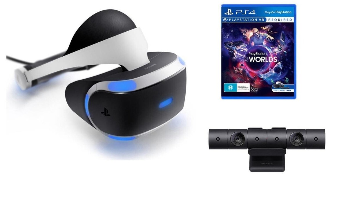 Sony Playstation VR Camera Worlds Bundle Headset Brand New