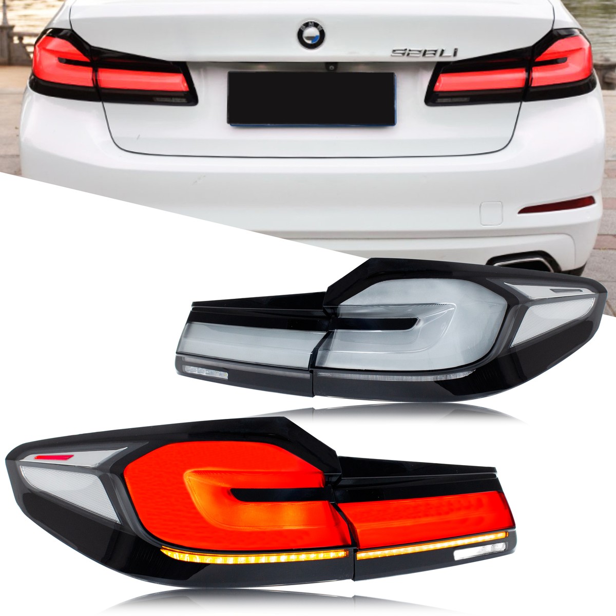 LED Tail Lights for BMW G30 M5 F90 5 Series 2017-2020 Sequential