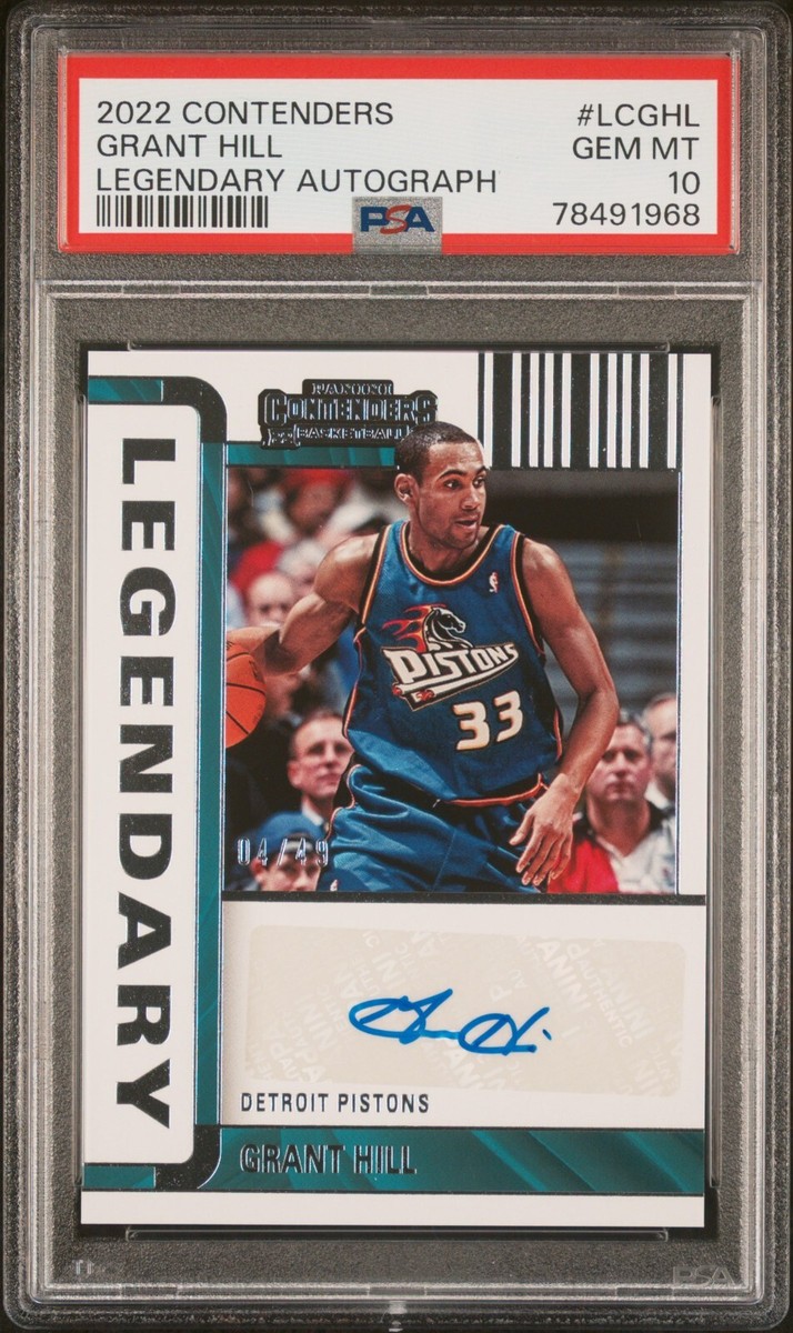 2022 Contenders Grant Hill Legendary Autograph ebay 1/1 Auto 4/49
