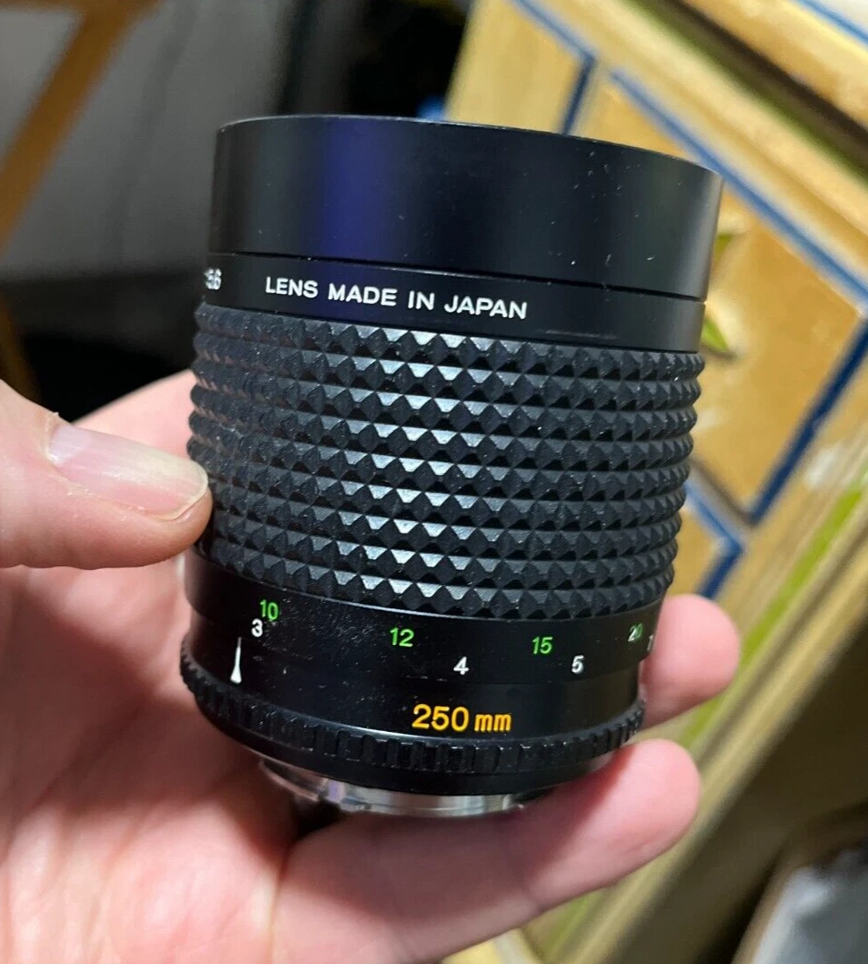 Minolta 250mm f5.6 RF Rokkor-X Mirror Lens Vintage Rare Ring Bokeh