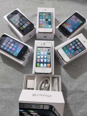 Apple iPhone 4 4S 8 16 32 64GB iOS 6 7 9 Unlocked 3G good