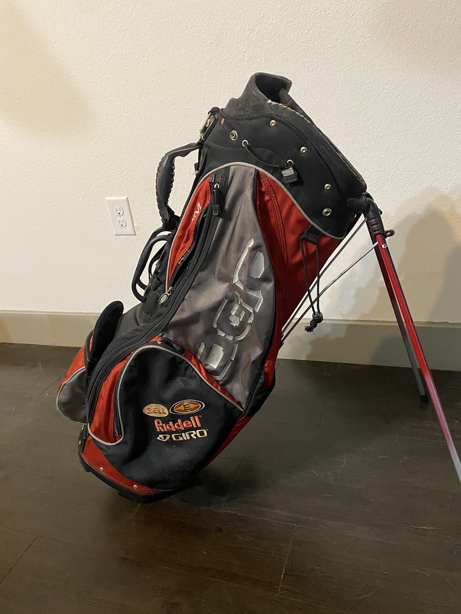 OGIO Grom Stand Carry 8 -way Divider Golf Bag- Black, Red, & Grey