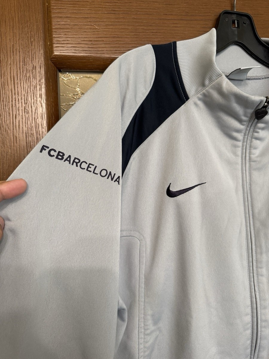 Nike FC Barcelona 2005 Vintage 3/4 Sleeve Training Jacket Grey