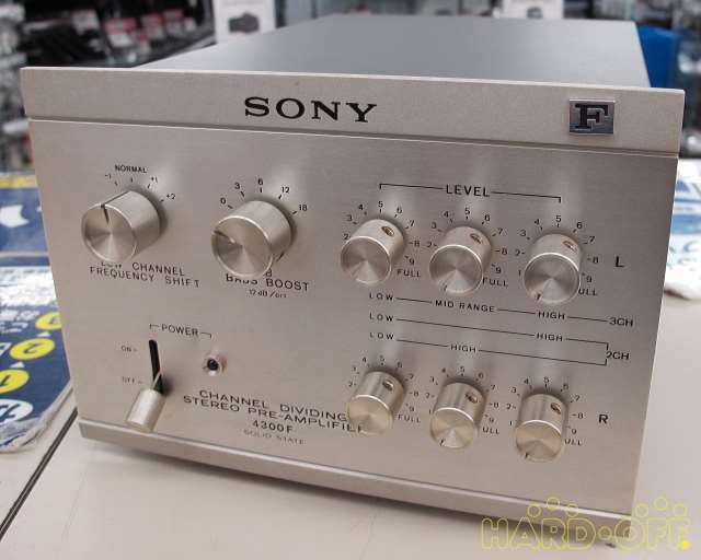 SONY TA-4300F Channel Dividing Stereo Preamplifier 100V USED JAPAN