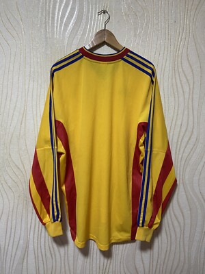 ROMANIA 1998 2000 HOME SHIRT JERSEY LONG SLEEVE ADIDAS sz XL MEN