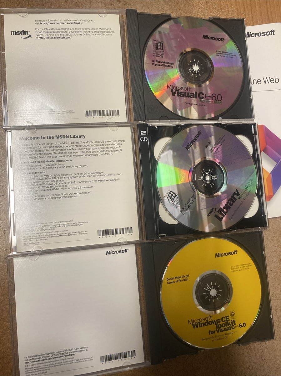 Microsoft Visual C++ 6.0 Professional Edition | eBay