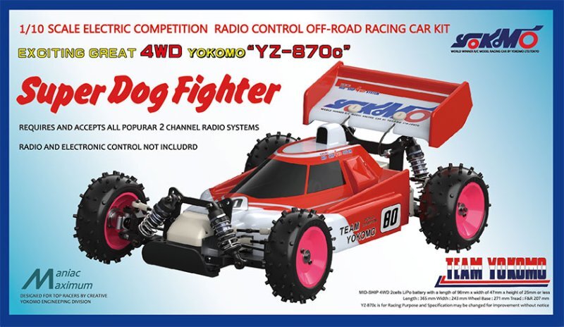 Yokomo YZ-870C 1/10 Scale RC 4WD Buggy Super Dog Fighter 2023