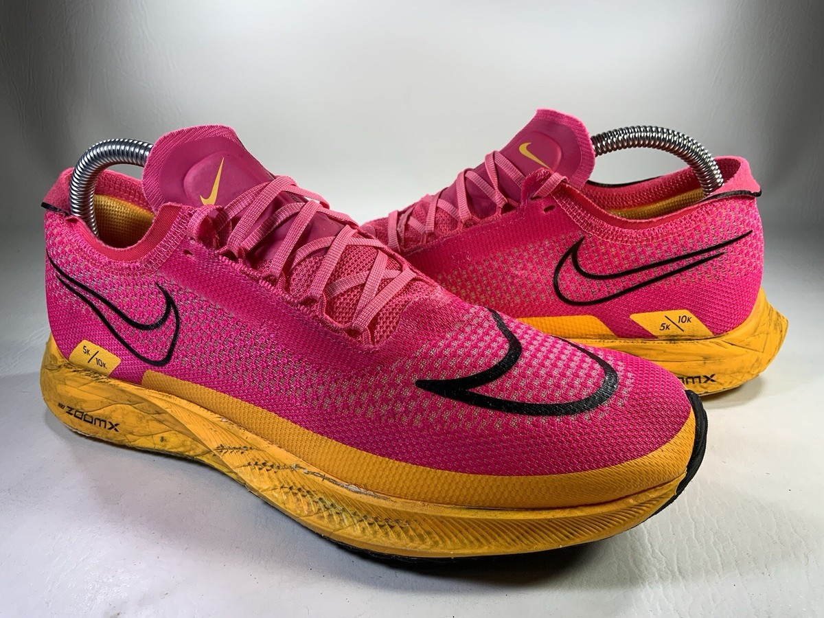 Nike ZoomX Streakfly Hyper Pink Laser Orange Black Mens Size 7.5